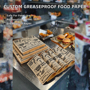 Papel de Hornear Antigrasa con Recubrimiento de PE Impreso Personalizado, Papel de Envolver Alimentos de una Sola Cara, Impresión por Inyección de Tinta de Grado Alimenticio, Proveedores Confiables - Product Image 2