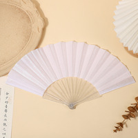 Éventail pliant espagnol plat de 23 cm, design uni, imprimé numériquement, cadeau publicitaire pour festival, directement de l'usine chinoise