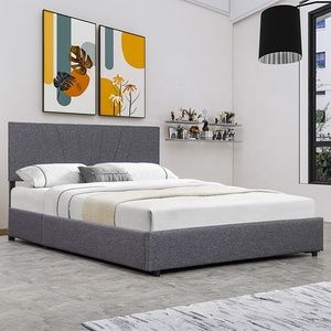 Willsoon Hiện Đại Nữ Hoàng Kích thước bọc nền tảng giường với lưu trữ bằng gỗ đầy đủ giường khung đầu giường đồ nội thất phòng ngủ - Product Image 2