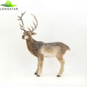 Grande <span class=keywords><strong>statue</strong></span> de cerf animatronique électrique de Noël en plein air, ours polaire écologique, peluche simulée grandeur nature, décoration d'intérieur, art déco - Product Image 2