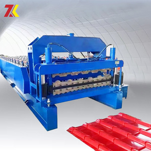 Thủy lực tự động lạnh cuộn tạo thành máy hai lớp Tấm lợp CuộN Máy làm - Product Image 1