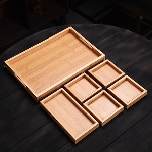 Juego de 6 cajas de almacenamiento de bambú con múltiples compartimentos y bandeja de bambú para uso doméstico, que incluye cajas para té y aperitivos y cajas de almacenamiento. - Product Image 3