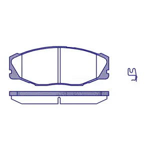 Bantalan rem mobil, D604 OE NO 04479-30180 sistem rem mobil untuk TOYOTA