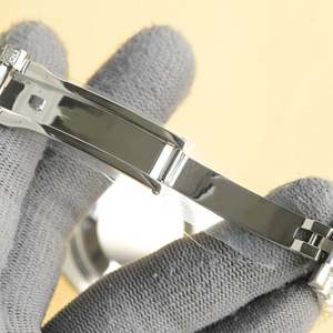 Montre de luxe pour homme entièrement sertie de diamants, en acier inoxydable bicolore, style bling-bling - Product Image 3