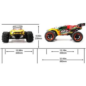 SJY-8065 1/8 Camion Truggy Brushless 4x4 2.4G RC avec métal et câble USB - Product Image 4