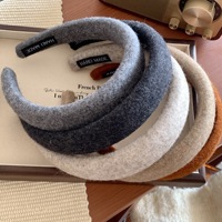 Headband Wol Tweed Musim Gugur dan Musim Dingin Liwu, Gaya Baru, untuk Wanita, untuk Mencuci Muka dan Mengikat Rambut