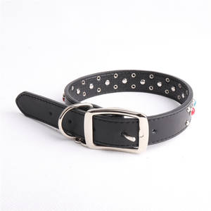 JXANRY-Collar de Piel Auténtica para Mascotas, Accesorio Acolchado con Remaches, Diseño Sólido, Decoración Directa de Fábrica para Perros Medianos y Grandes - Product Image 3