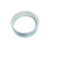 Bouchons à vis lisses blancs/noirs 53/400 avec joints d'étanchéité en PP/aluminium anti-déversement pour bouteilles de vin et bocaux, logo personnalisé sérigraphié