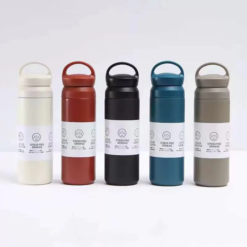 350ml 500ml Stainless Steel Water Bottle Harajuku Insulated Coffee Tumbler Thermos Flask Keep Water Cold Hot Custom Logo Color