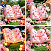 Décorations de festival et accessoires de décoration pour centres commerciaux et rues commerciales : Moules gonflables en forme de fleurs et de livres, design printanier Chenghuang