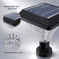 Lampe Solaire Murale de Jardin Moderne RGB 2026, Éclairage Paysager Solaire IP65, Lampes Solaires Extérieures pour Allées, Lampes Solaires pour Piliers de Portail - Direct Usine