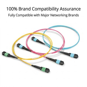 Top Quality MPO-LC Breakout Patch Cord 12 Core Fiber Optic Fanout Cable OS2 OM3 OM4 Multi-mode for Rack Cabling - Product Image 5
