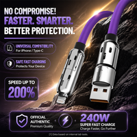 Câble de données USB-C 4-en-1 XTAURI en silicone avec charge rapide PD 3A et alliage de zinc pour accessoires d'appareil photo et de téléphone portable