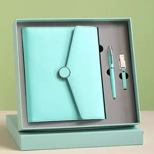 2026 Gift Items Promotional Item Notepad Office Business <b>Notebook</b> With Powerbank USB and Pen Corporate Gift <b>Set</b> 3 in 1 - Product Image 4