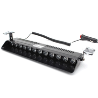Luz de Advertencia para Automóvil Súper Brillante de 12 9 LEDS, Luz Intermitente para Parabrisas, Luz Estroboscópica de Emergencia LED para Vehículos y Camiones