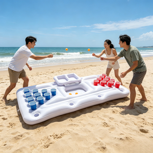 <span class=keywords><strong>Table</strong></span> <span class=keywords><strong>de</strong></span> billard gonflable pour jeux d'été, flotteur gonflable pour piscine, 4 balles <span class=keywords><strong>de</strong></span> <span class=keywords><strong>ping</strong></span>-<span class=keywords><strong>pong</strong></span>, 20 gobelets pour adultes - Product Image 4