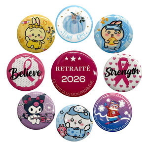Badges et épingles vierges en fer blanc personnalisables avec logo, vente en gros usine pour événements promotionnels et artisanat - Product Image 2