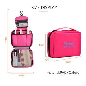 Sac de rangement cosmétique étanche personnalisé pour voyage, trousse de toilette suspendue pour salle de bain, vente en gros - Product Image 4