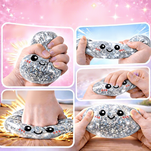 Soft Promotional Mystery Giant <b>Glitter</b> Dumpling Squishy Toy Rainbow Dumplings Stress Ball Jumbo Dumpling Squishy Set Toys - Product Image 6