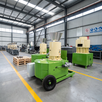 Machine de fabrication de granulés de bois biomasse automatique à haute productivité pour usage domestique avec moteur et engrenage, production de 300-500 kg/h, marque HOPE