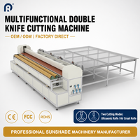 Machine de découpe automatique multifonctionnelle à double lame pour stores enrouleurs, à ultrasons et à couteau de pression