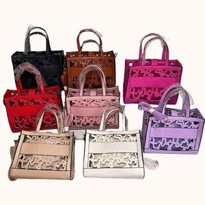 Bolso Tote SLL 2025, Nuevo Diseño Retro con Patrón Calado, Color Sólido, Bolso <span class=keywords><strong>de</strong></span> Mano Elegante - Product Image 2