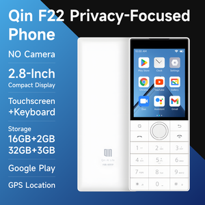 Téléphone mobile débloqué Qin 4G, téléphones mobiles intelligents à écran tactile F22 4G, 2+16 Go/3+32 Go, Android 11 version <span class=keywords><strong>Google</strong></span>, blanc - Product Image 2