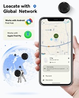 AirTags compatibles con la aplicación Find My y Android, localizador ligero para llaves, billetera, equipaje, mochila con batería CR2032 (1 unidad)