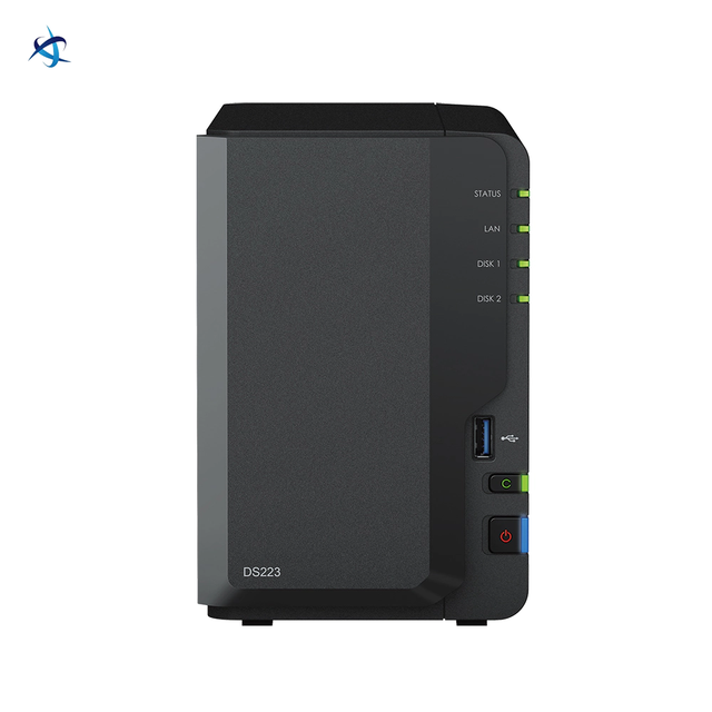 DS223 2-Bay NAS Quad Core 1.7GHz 2GB DDR4 1GbE LAN USB 3.2 Gen 1 Personal Cloud Storage RAID for Home Small Office