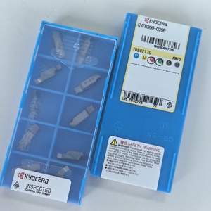 เม็ดมีดทังสเตนคาร์ไบด์ GVFR300-020B KW10 ยี่ห้อ KYOCERAS เคลือบผิวสำหรับงานกลึงภายนอก ความแข็ง HRC45-65 สำหรับเครื่องกลึง CNC ผลิตในญี่ปุ่น - Product Image 4