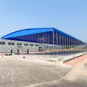 屋外折りたたみ式PVCシェルターテントホイール付きカーポートトンネルガレージプッシュプルイベントテント - Product Image 2