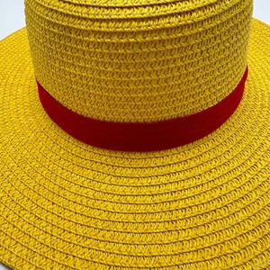 Chapeaux <span class=keywords><strong>de</strong></span> <span class=keywords><strong>paille</strong></span> <span class=keywords><strong>Luffy</strong></span> d'été personnalisés pour hommes femmes enfants casquette <span class=keywords><strong>de</strong></span> pêche décontractée à large bord et à dessus plat <span class=keywords><strong>de</strong></span> style Panama pour la plage - Product Image 2