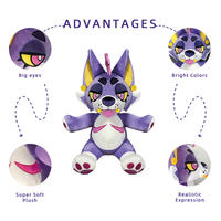 Peluches personnalisées, peluche loup sur mesure, jouet en peluche pour enfants, animal en peluche anime, logo personnalisé, mascotte en peluche