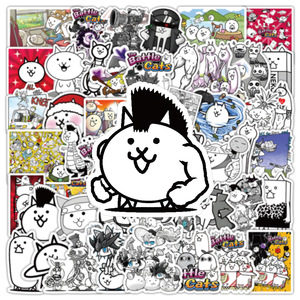 50 Calcomanías Divertidas de Gatitos de Dibujos Animados del Juego <span class=keywords><strong>Battle</strong></span> Cats - Product Image 3