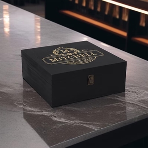 USA Kho <span class=keywords><strong>12</strong></span>-Mảnh Tùy Chỉnh Khắc Whiskey Decanter Set Với Kính, Ice Cubes, Slate Đế Lót Ly Và Bằng Gỗ Hộp Quà Tặng - Product Image 4