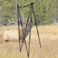 Bâton de chasse réglable en hauteur en alliage d'aluminium léger à 4/5 pieds pour une utilisation en extérieur