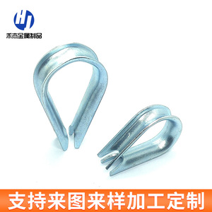 ปลอกเหล็กกล้าคาร์บอนชุบสังกะสีสำหรับเชือกลวดเหล็ก ขนาด M3 ถึง M45 รองรับงานหนัก ใช้สำหรับเชื่อมต่อทางกล  สามารถปรับแต่งได้ - Product Image 4
