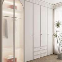 Armoire de chambre à coucher de haute qualité en gros, penderie moderne de luxe pour vêtements avec un grand espace de rangement