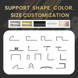 NIUYUAN 직각 L 모양 코너 가드 금속 스트립 V 모양 스테인레스 스틸 타일 트림 - Product Image 6