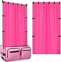 Rideau de confidentialité rétractable portable pour salle de bain, vestiaire, salle de danse, sans sac de transport