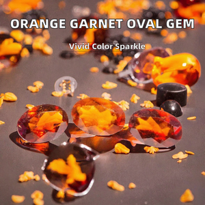Piedra Preciosa Natural Suelta, Granate Naranja, Corte Ovalado, 4*6mm, Cambio de Color, Certificado NGTC, Marca D&T, para Joyería, Piedra en Bruto - Product Image 2