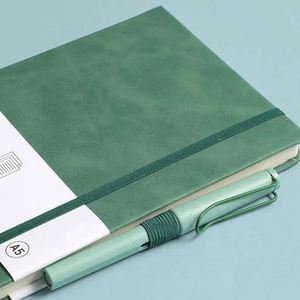 Mini Hardcover Customizable Cute Stationery School Supplies Leather Pocket <b>Notepad</b> A6 A7 <b>A5</b> Notebook with Elastic Band Pen Loop - Product Image 3