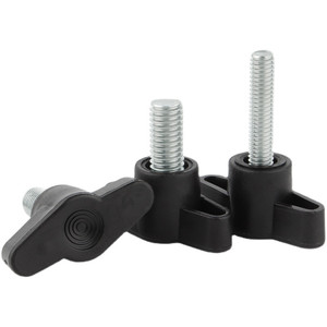 Vis de serrage à bouton en plastique de type T fileté M6 x 25 mm x 70 mm, vis à molette à aile, poignée en acier inoxydable - Product Image 4