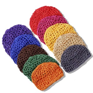 Bonnet de nuit en maille tissée douce pour femme, bonnet de sommeil en <span class=keywords><strong>crochet</strong></span>, snood, turban fait main - Product Image 3