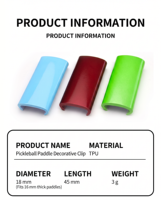 Protection de bord en TPU souple alvéolé pour raquettes de pickleball de 16 mm d'épaisseur - Vente en gros - Idéal pour l'entraînement et les loisirs