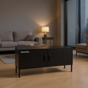 Support TV en acier Isuwaei 41,3x13,8x19,7 po, design urbain, meuble de rangement pour salon - Product Image 2