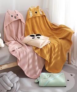 Toalla de Baño con Capucha para Bebé Recién Nacido, 100% Algodón Orgánico, 80*80 cm, Secado Rápido, Suave y Absorbente, Manta Envolvente con Dibujos Animados de Animales para Niños - Product Image 2