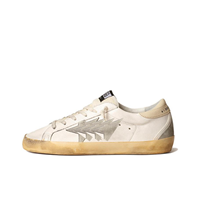 Baskets de marche rétro de luxe pour femme, en cuir véritable, à lacets, semelle intermédiaire légère en EVA, toutes saisons, bout blanc