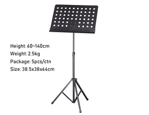 Metal de acero trípode instrumentos musicales de piso de soporte para la <span class=keywords><strong>música</strong></span> en directo. - Product Image 4