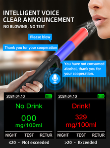 Dispositivo Sicurezza Stradale LED Avviso Luce Analizador Alcol <span class=keywords><strong>Respiro</strong></span> Instrumento Di Control Per Test Dell'Alcol - Product Image 6